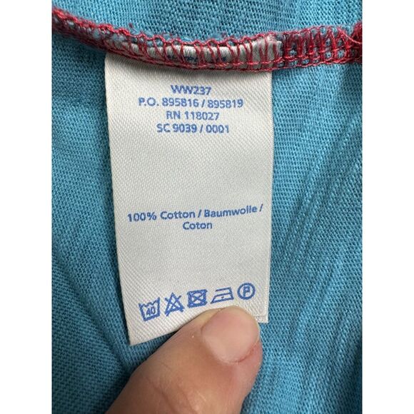 BODEN Coralie Jersey T-Shirt Dress, Colorblock, Pink/Turquoise, Sz 4R - Picture 7 of 8